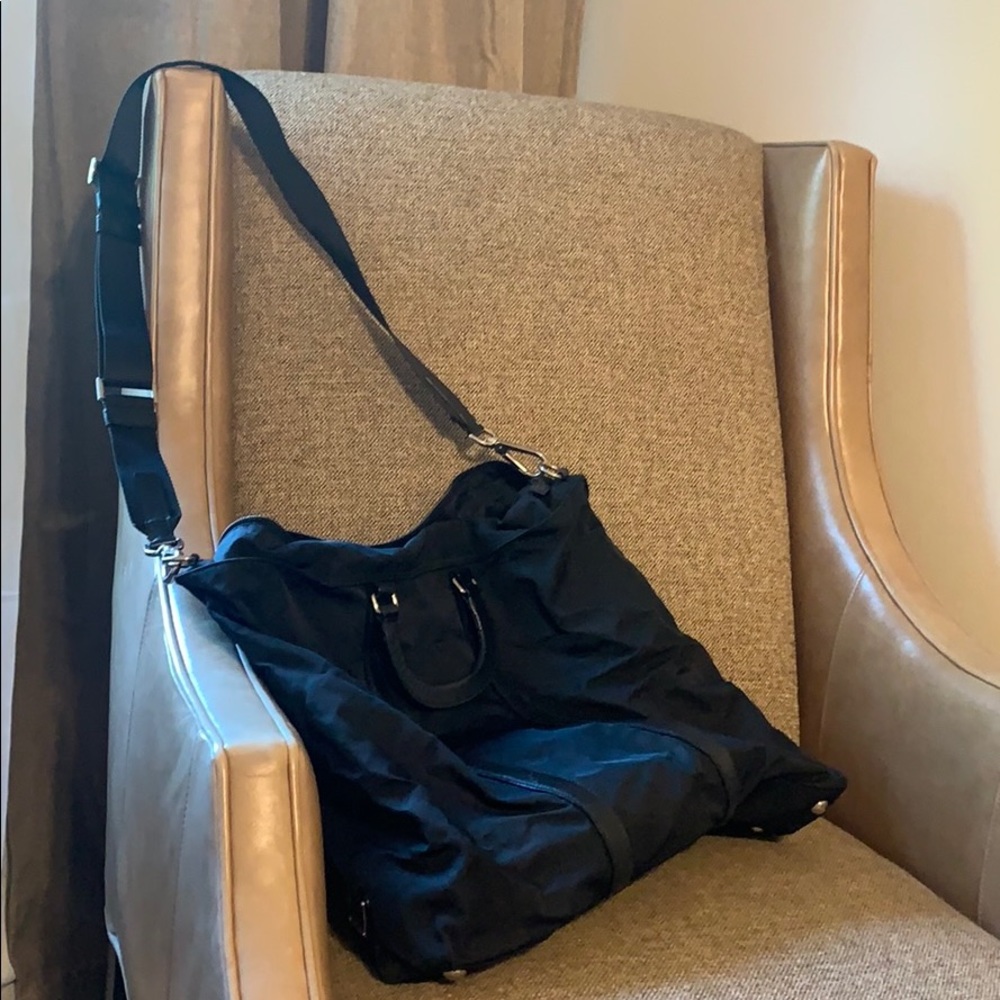 Authentic Black Prada Crossbody Tote “borsa viaggio"